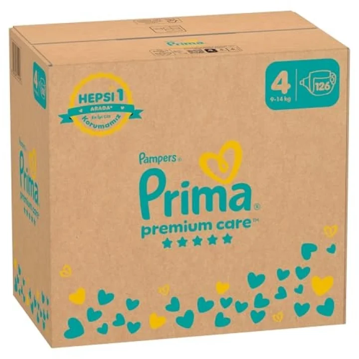 Bebek Bezi Premium Care 4 Numara 126 Adet Aylık Fırsat Paketi