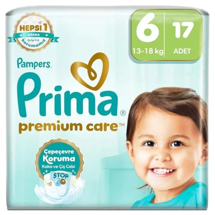 Bebek Bezi Premium Care 6 Numara 17 Adet