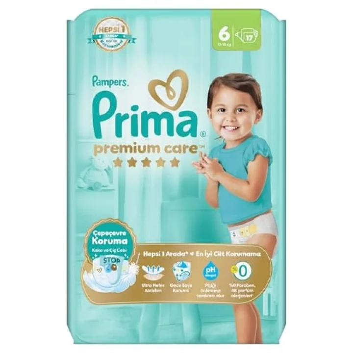 Bebek Bezi Premium Care 6 Numara 17 Adet