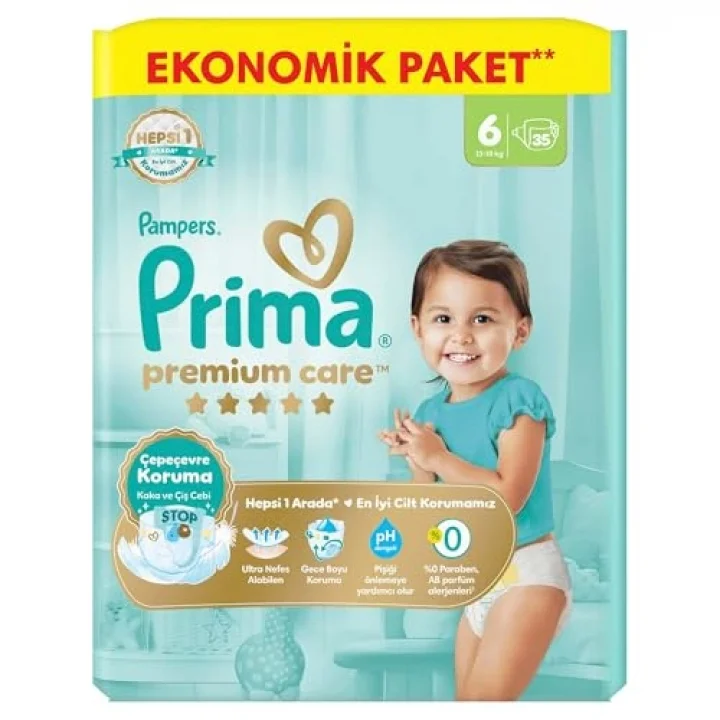 Bebek Bezi Premium Care 6 Numara 35 Adet