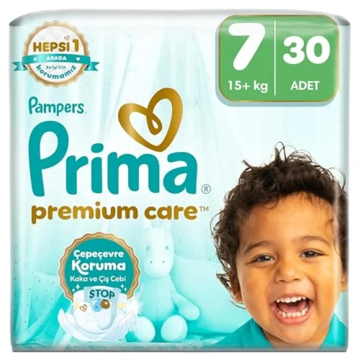 Bebek Bezi Premium Care 7 Numara 30 Adet Ekonomik Paket