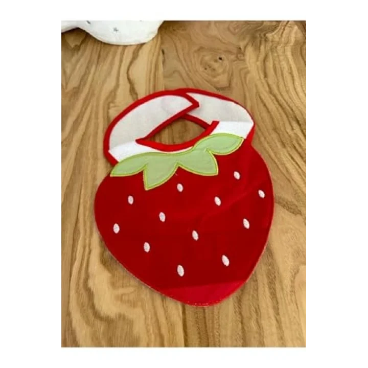 Bebek Mama Önlüğü Çilek Figürlü