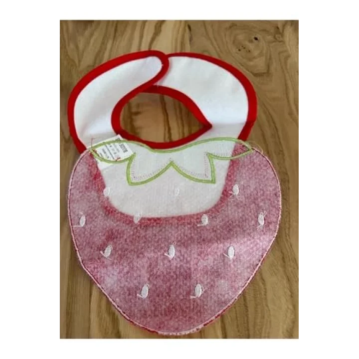 Bebek Mama Önlüğü Çilek Figürlü