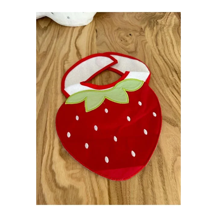 Bebek Mama Önlüğü Çilek Figürlü
