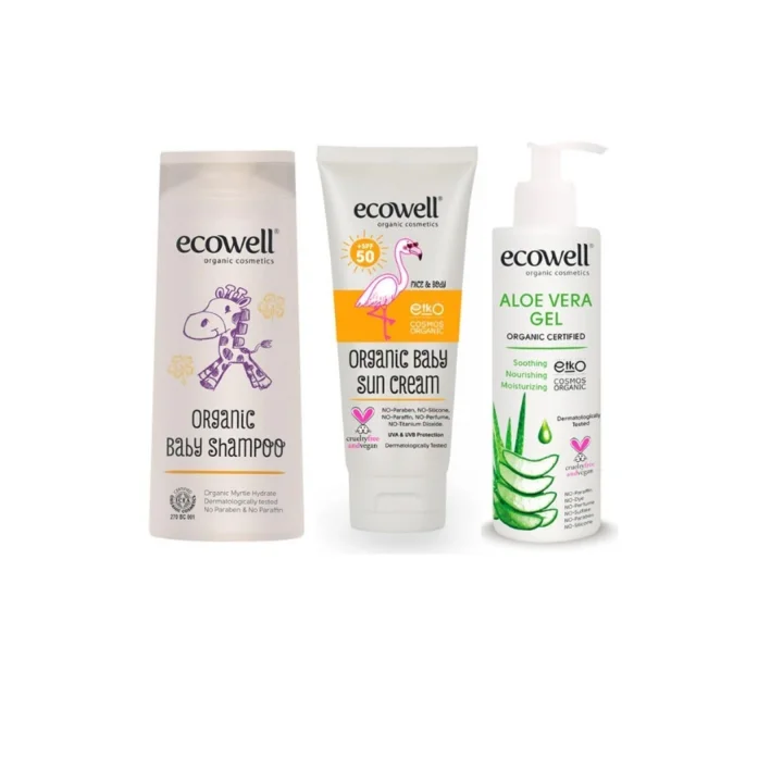 Bebek Mini Yaz Paketi (Bebek Şampuanı + Güneş Kremi + Aloevera Jel)