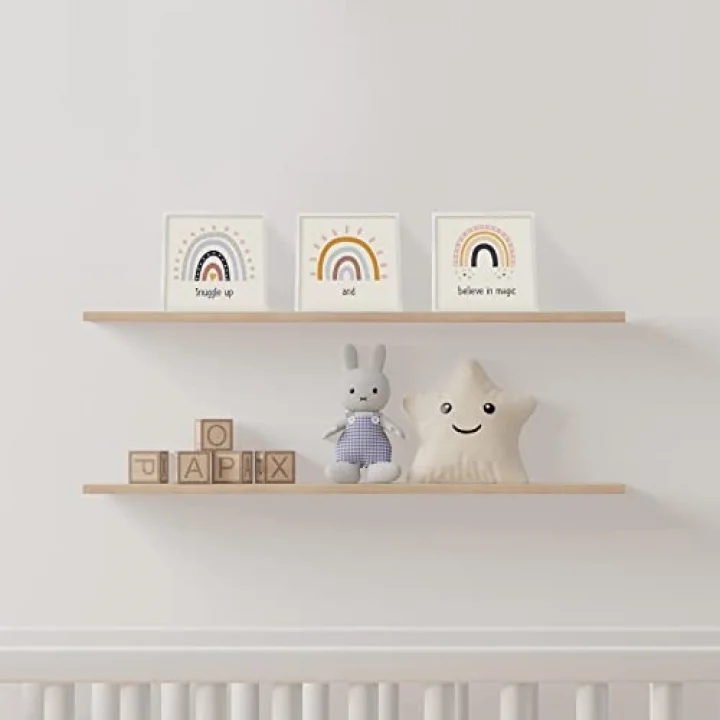 Bebek Odasına Özel Minimal Gökkuşağı Tasarımlı Çerçeve