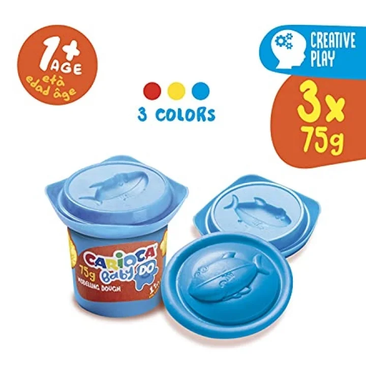 Bebek Oyun Hamuru 3 Renk X 75 Gr 1+ Yaş