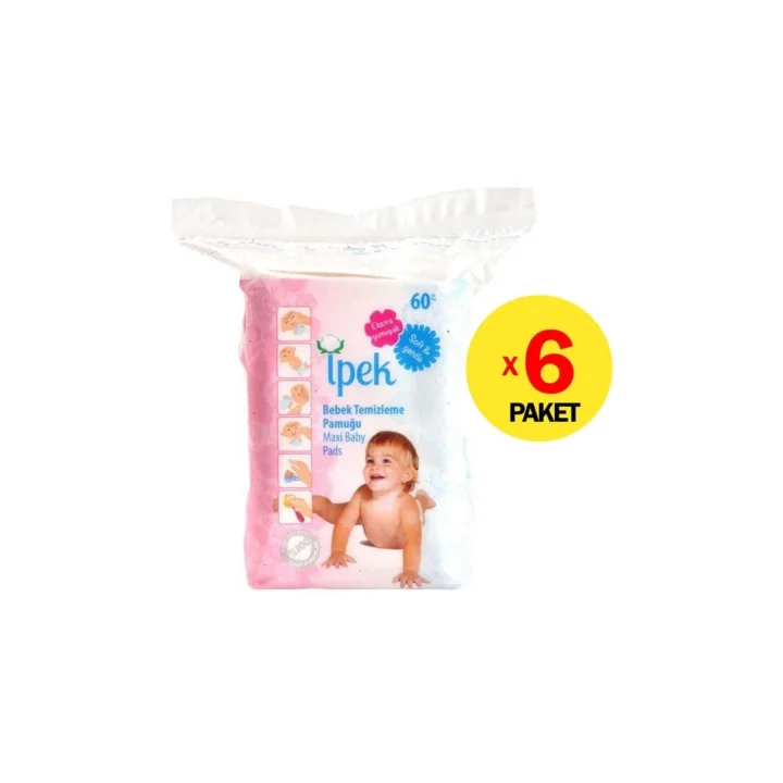Bebek Temizleme Pamuğu 6lı
