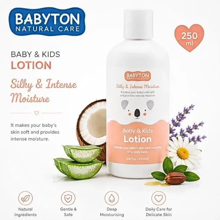 Bebek ve Çocuklar İçin Doğal Yüz ve Vücut Losyonu 250 ml