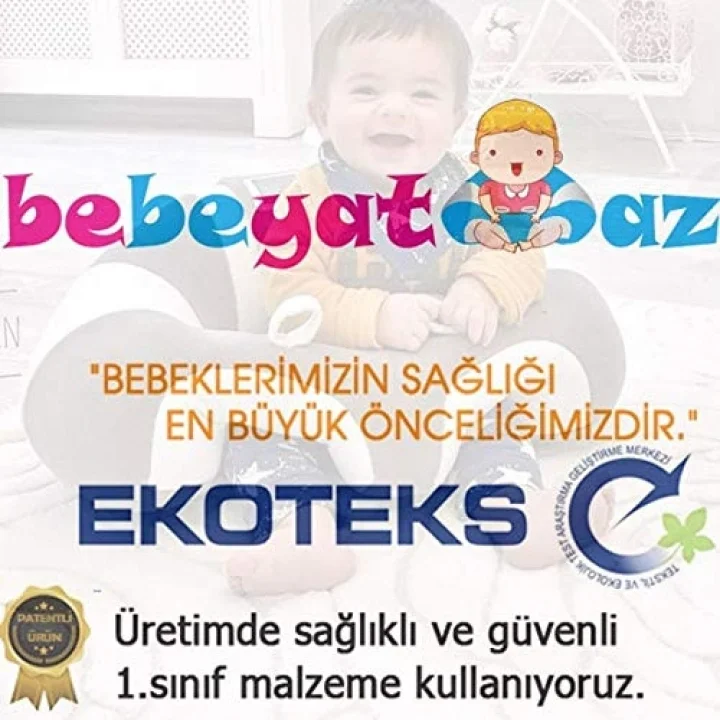 Bebeyatmaz Bebek Oturma Destek Minderi Turuncu