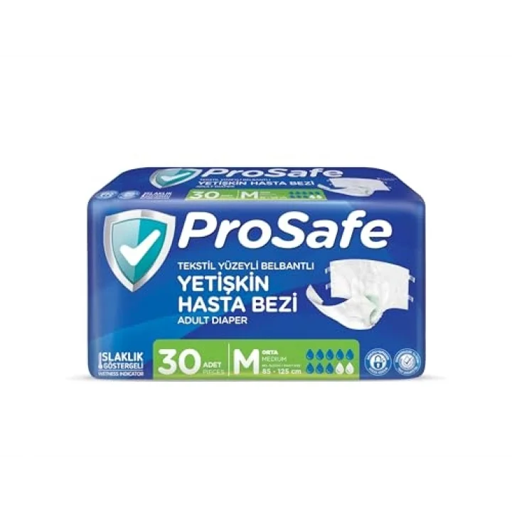 Belbantlı Hasta Bezi Orta (M) 30 Adet
