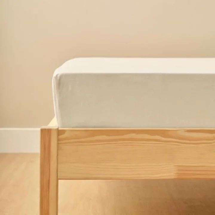 BELLA MAISON Basic Ranforce Düz%100 Pamuk Ranforce Çarşaf, Krem, King Size (260x280 cm)