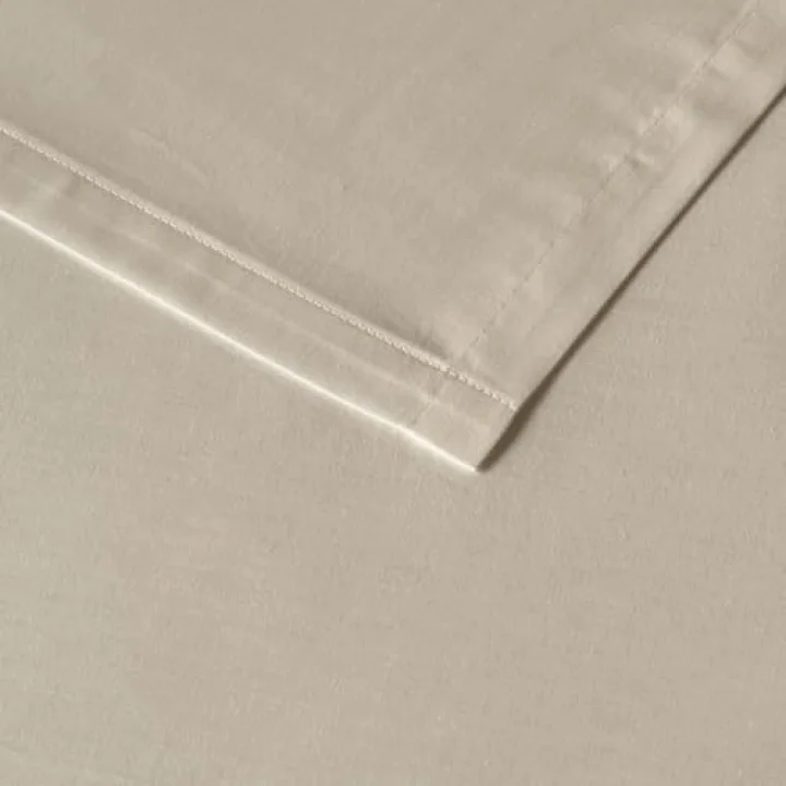 BELLA MAISON Basic Ranforce Düz%100 Pamuk Ranforce Çarşaf, Krem, King Size (260x280 cm)