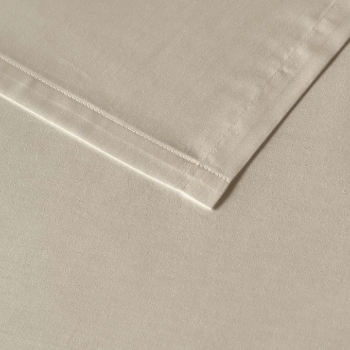 BELLA MAISON Basic Ranforce Düz%100 Pamuk Ranforce Çarşaf, Krem, King Size (260x280 cm)