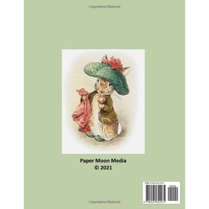 Benjamin Bunny by Beatrix Potter Counted Cross Stitch Pattern: Large Print, Easy to Read Color Chart With Symbols, Nursery Cross Stitch