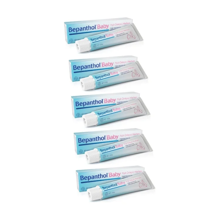 Bepanthol Baby Pişik Önleyici Merhem Krem, 100 gr, 5 Adet