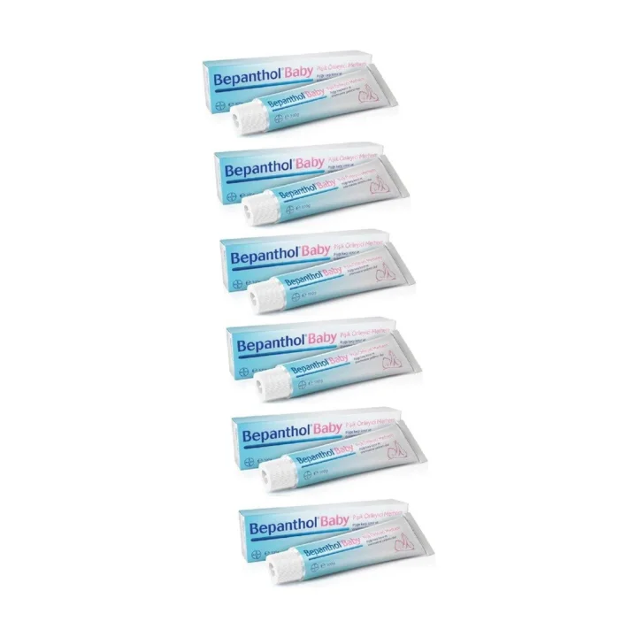 Bepanthol Baby Pişik Önleyici Merhem Krem, 100 Gr, 6 Adet