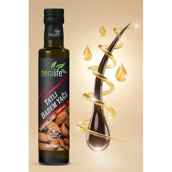 Beralife Tatlı Badem Yağı - 250 Ml Tatlı Badem Yağı