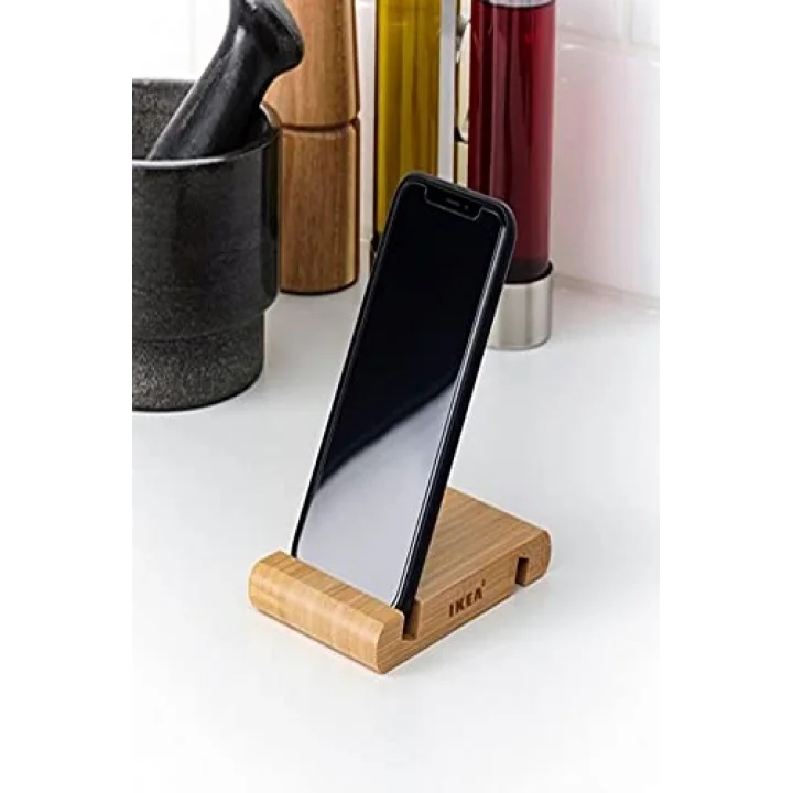 Bergenes Ahşap Bambu Cep Telefonu ve Tablet Tutucu Stand