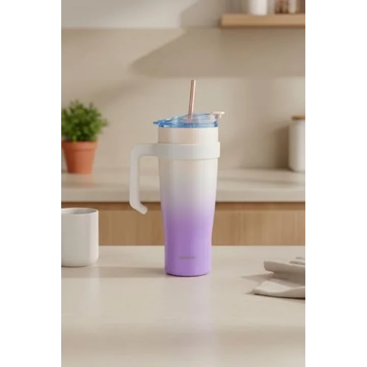 Bernardo Alto Pipetli Termos Bardak Pembe 1000Ml