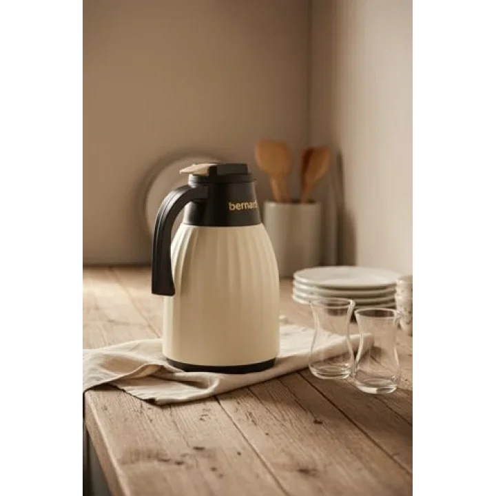 Bernardo Elantra Cam Termos Krem 1 Litre