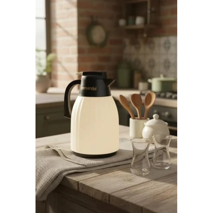 Bernardo Elantra Cam Termos Krem 1 Litre