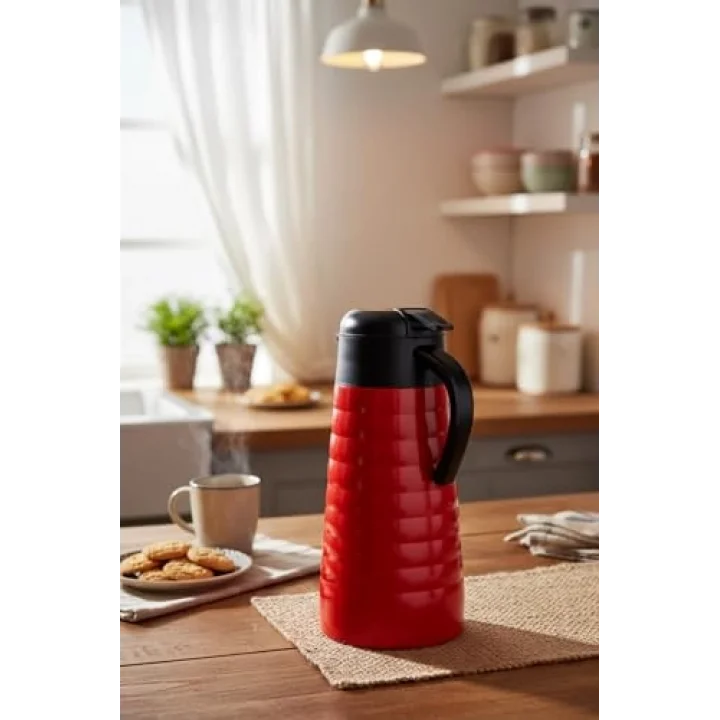 Bernardo Nora 2 Litre Çelik Termos Kırmızı