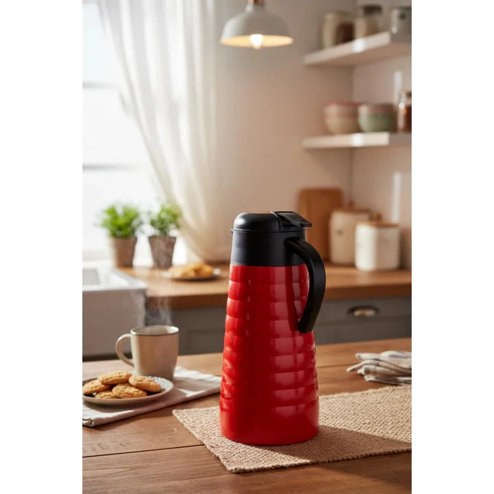 Bernardo Nora 2 Litre Çelik Termos Kırmızı