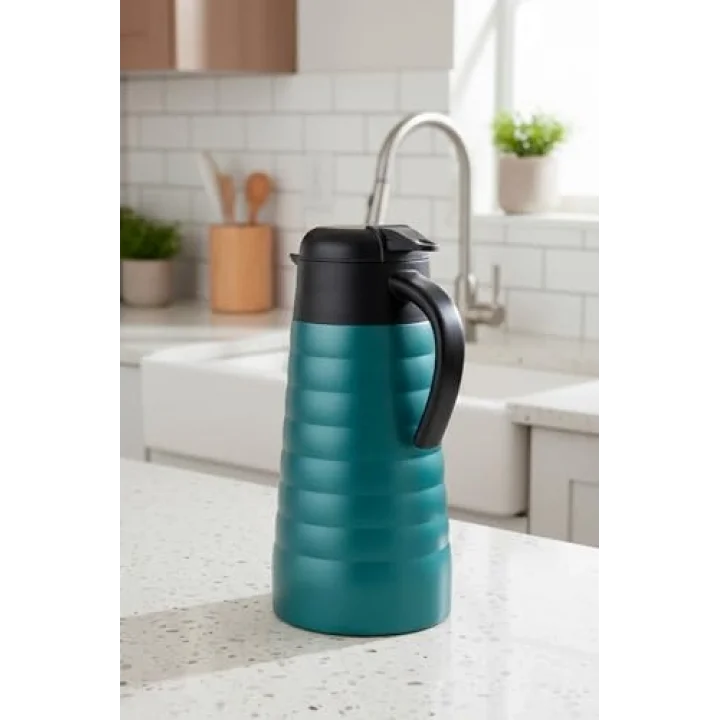 Bernardo Nora 2 Litre Çelik Termos Turkuaz