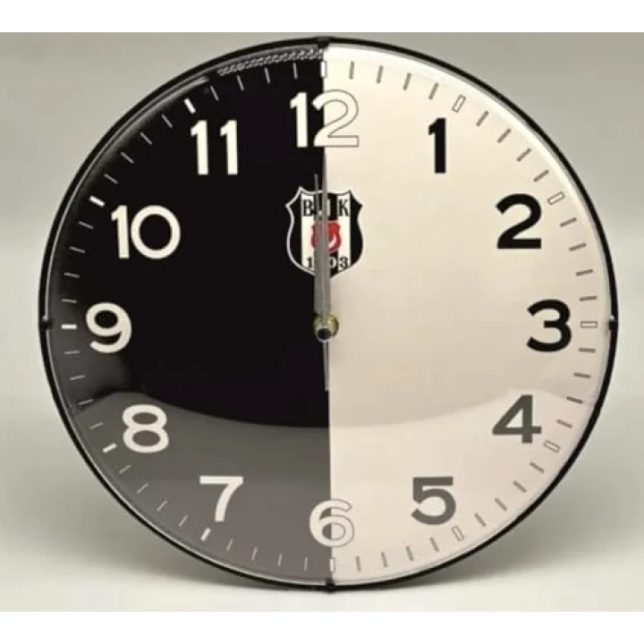 Beşiktaş Lisanslı Duvar Saati BJK Logolu
