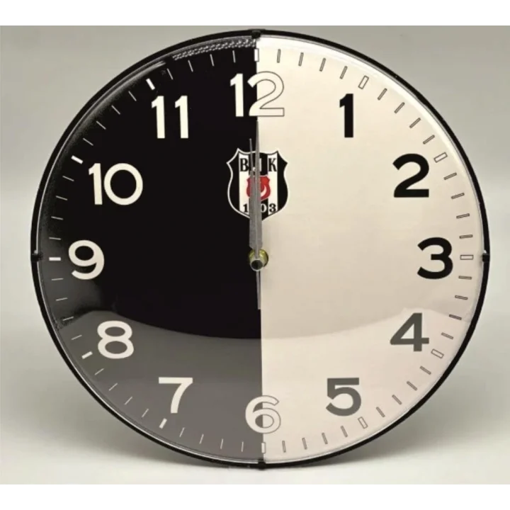 Beşiktaş Lisanslı Duvar Saati BJK Logolu