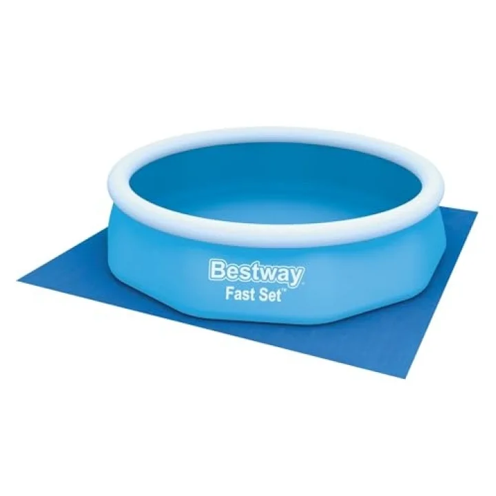 Bestway PE zemin brandası 335 x 335 cm, Mavi, kare
