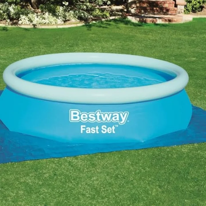 Bestway PE zemin brandası 335 x 335 cm, Mavi, kare