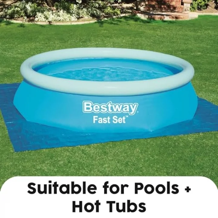 Bestway PE zemin brandası 335 x 335 cm, Mavi, kare