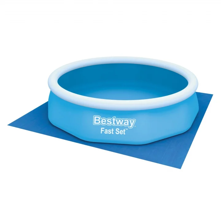 Bestway PE zemin brandası 335 x 335 cm, Mavi, kare