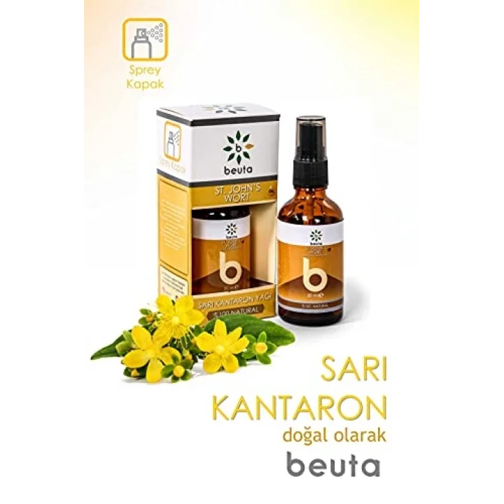 Beuta Sarı Kantaron Yağı% 100 Doğal 50 ml - Sprey Kapak