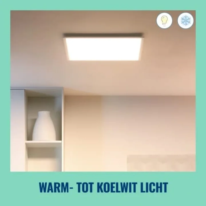 Beyaz Akıllı Sıva Üstü RGB Kare Panel Tavan Armatürü 36 Watt