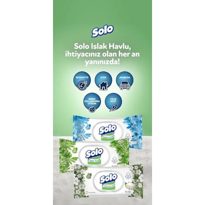 Beyaz Sabun Kokulu Mendil 1x90