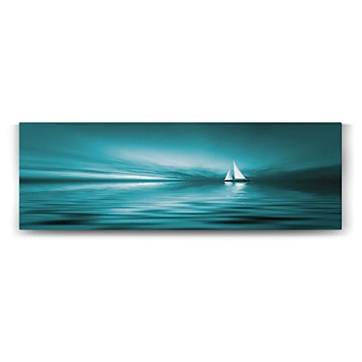 Beyaz Yelkenli Tablosu - 180x60cm