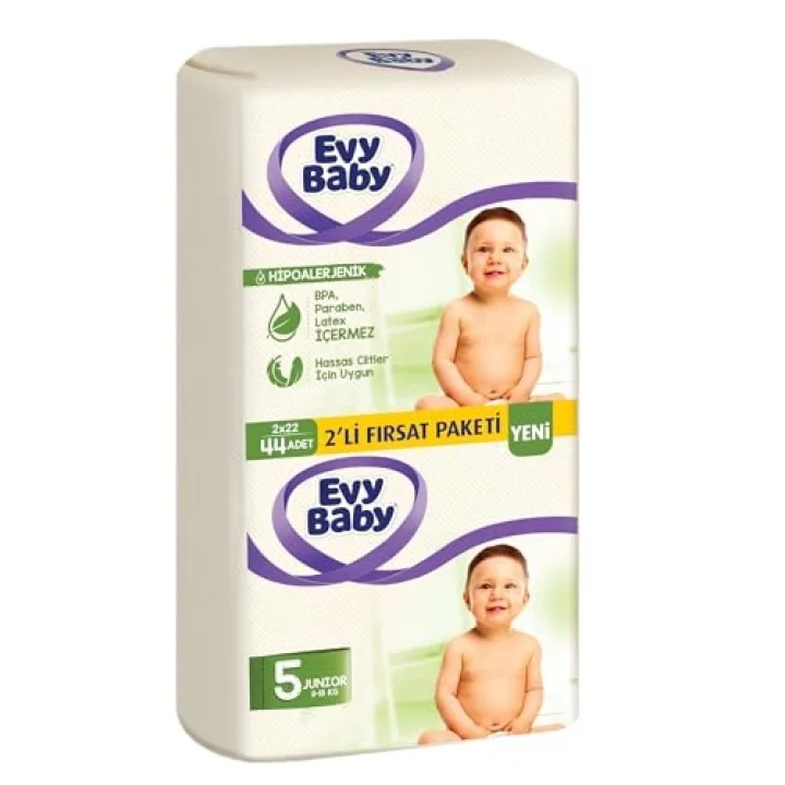 Bezi Junior 2li Paket 5 Beden 44 Adet