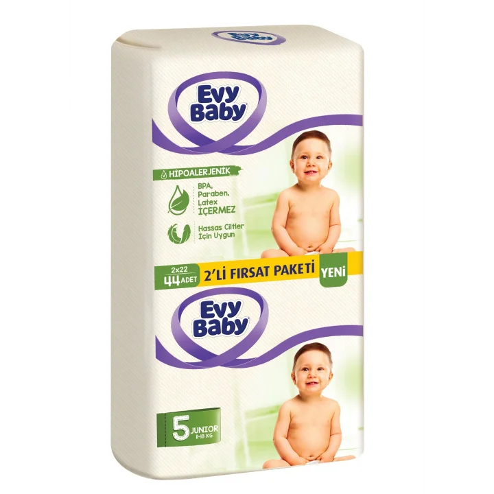 Bezi Junior 2li Paket 5 Beden 44 Adet