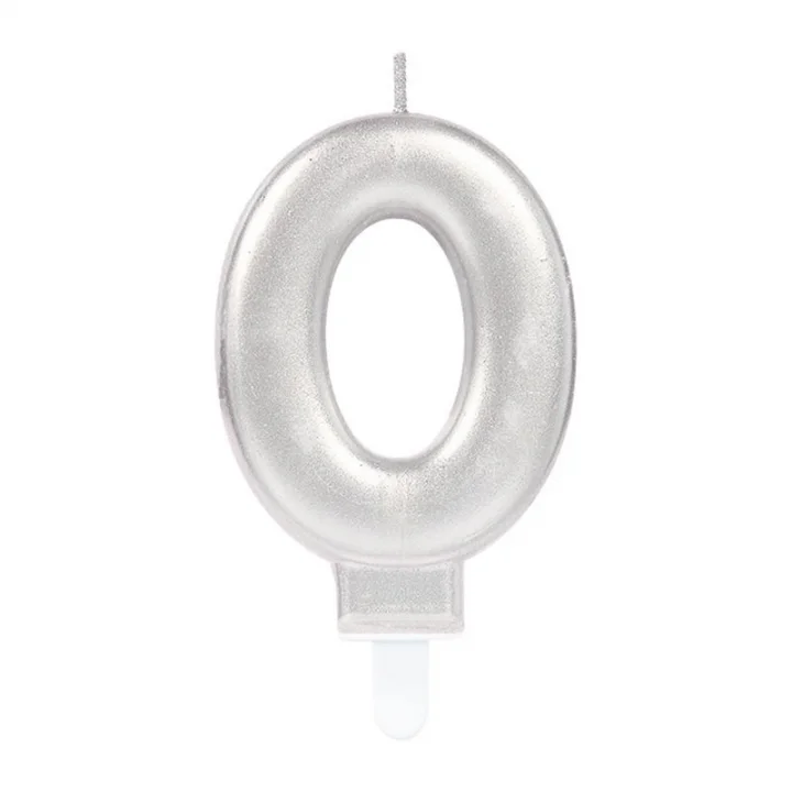 Mey İthalat® 0 Rakam Mum Gümüş Renk