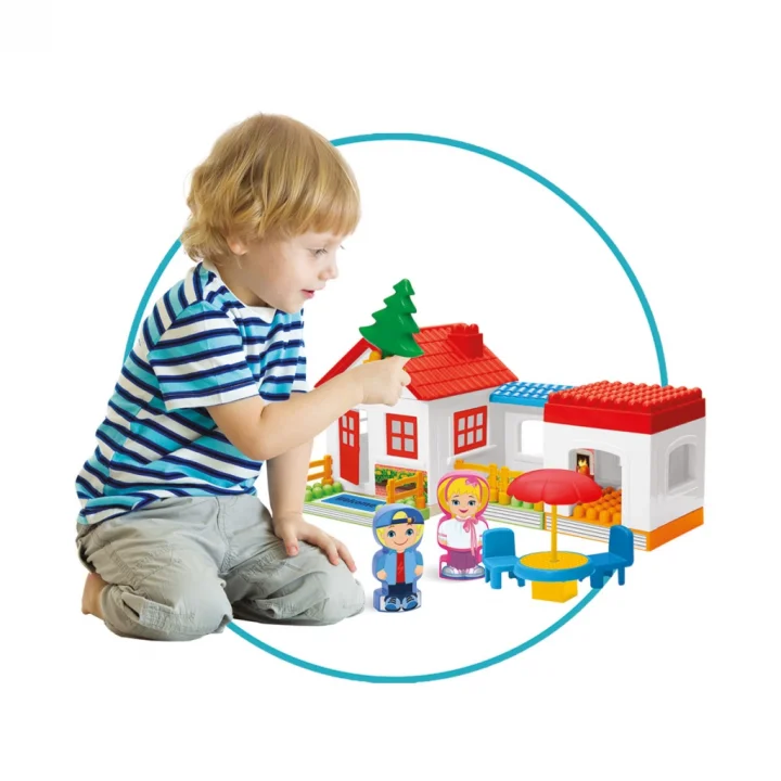 Mey İthalat® 03135 Tek Katlı Ev Blokları 36 Parça