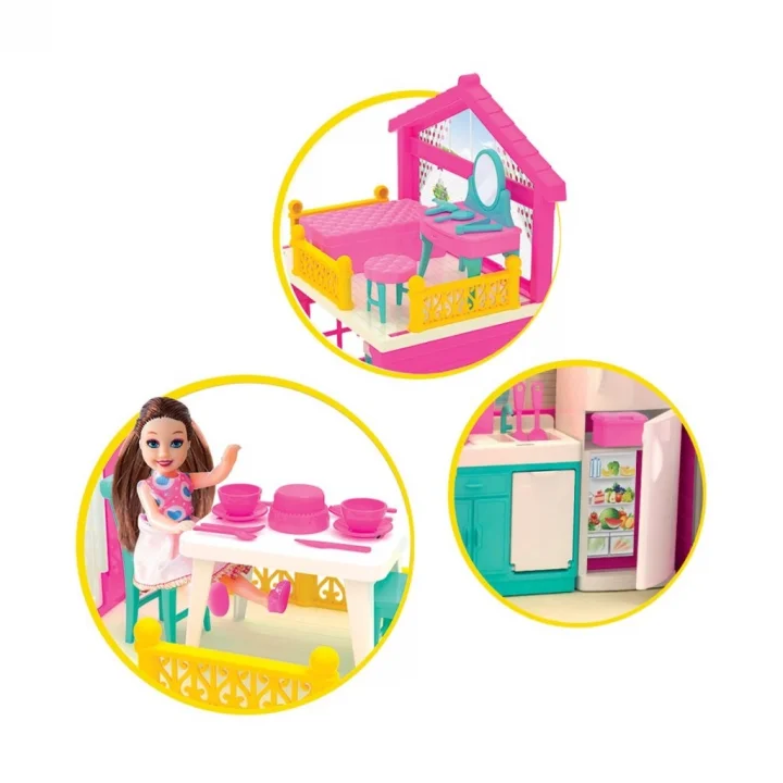 Mey İthalat® 03663 LOLA NIN DÜŞLER EVİ 3 KATLI