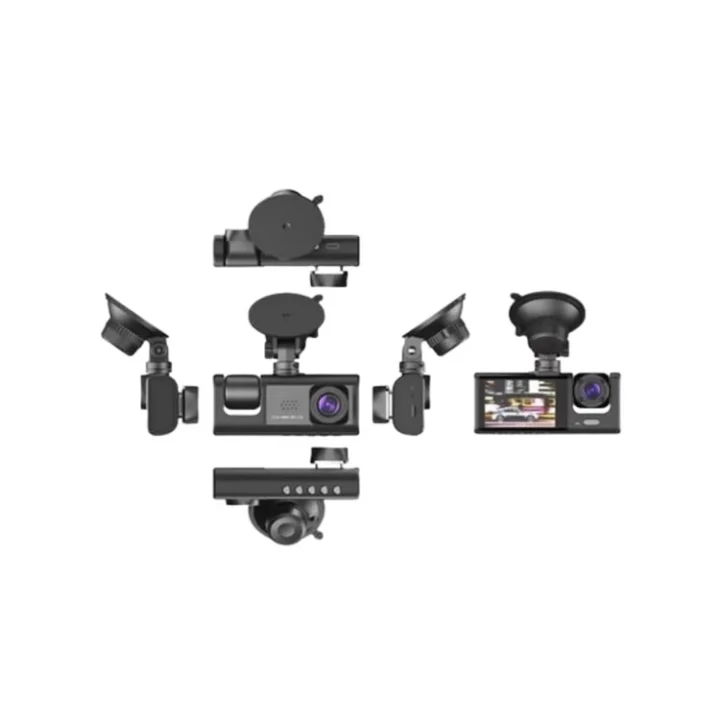 Mey İthalat® 1. 3 Kameralı Full HD Araç Kamerası – Ön, İç ve Arka Görüş ile %100 Kapsama