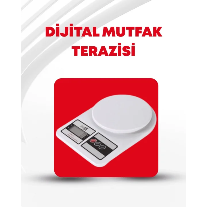 Mey İthalat® 10 Kg Kapasiteli LCD Ekranlı Dijital Mutfak Tartıs