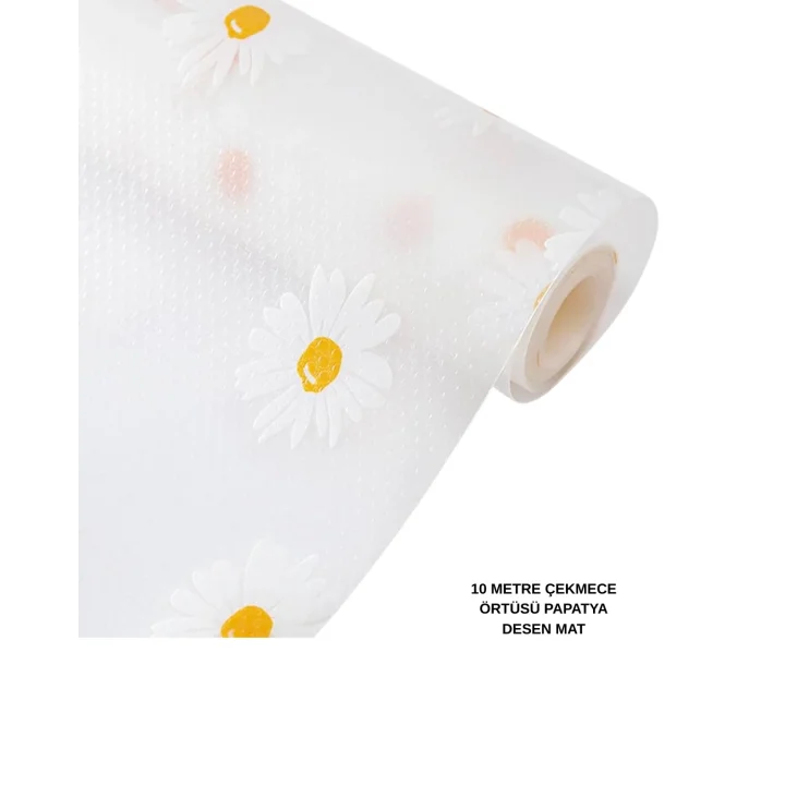 Mey İthalat® 10 METRE PAPATYA DESEN KAYDIRMAZ