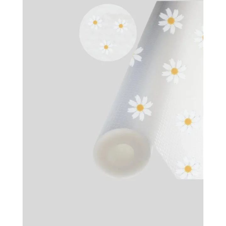 Mey İthalat® 10 Metre Papatya Desenli Kaymaz Dolap ve Çekmece İçi Mat