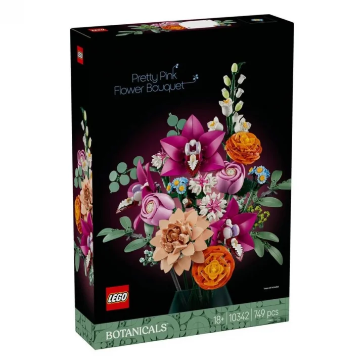 Mey İthalat® 10342  iconic Botanicals Pembe Çiçek Buketi 749 parça +18 yaş