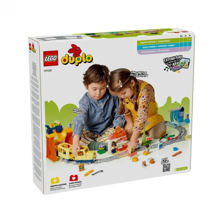 Mey İthalat® 10428  Büyük İnteraktif Mahalle Treni 103 parça +3 yaş